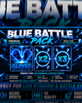 TikTok Live Blue Battle Animations Pack | Snipe Gloves Tap Tap | Stream Effects WebM Overlay