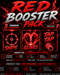 3D Red Booster Pack | X2, X3 & Glove | TikTok LIVE Animations | Instant Download