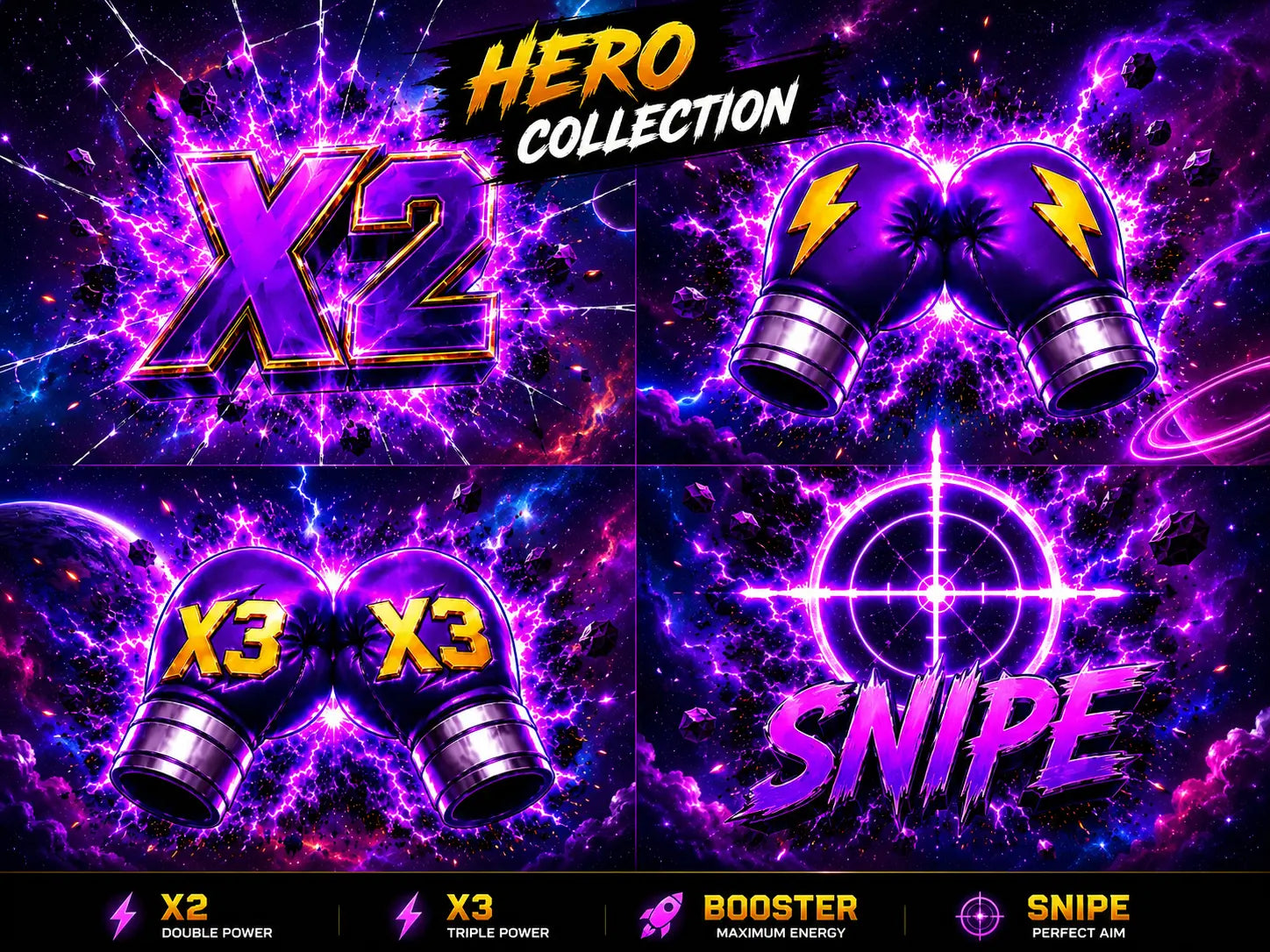 TikTok LIVE Booster Alert Animations | X2, X3, Snipe (WebM)