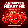 Animated 3D “Hearts Me ” for TikTok | Instant Download