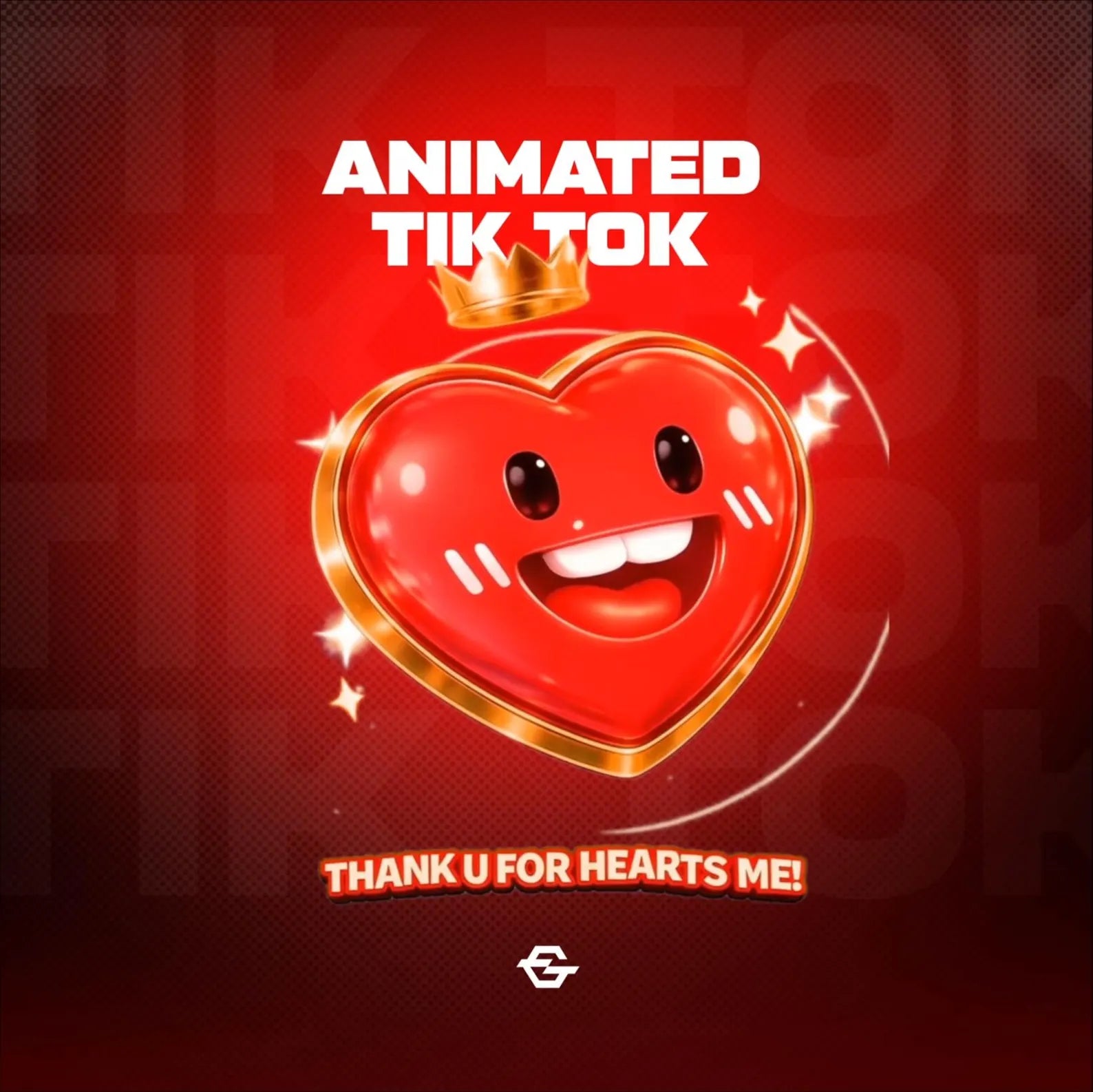 Animated 3D “Hearts Me ” for TikTok | Instant Download